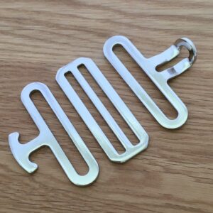 50mm 2" Surcingle Blanket Clips - Nickel Plated