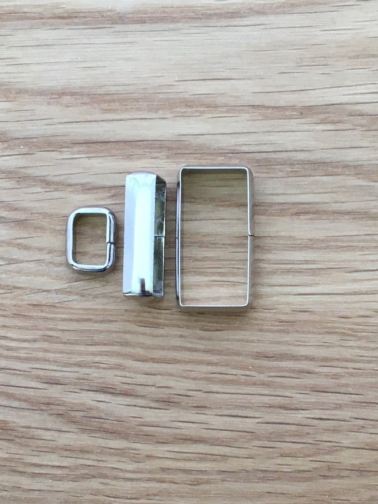 Nickel plated keepers loops belt loop handbag slide 10mm 12mm 16mm 20mm 22mm 25mm 3/8" 1/2" 5/8" 3/4" 7/8" 1"